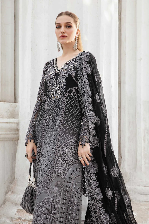 Embroidered Chiffon Suit | MPC-24-101