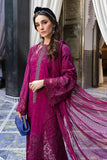 3 Piece Unstitched Embroidered Lawn Suit - D-2502-magenda