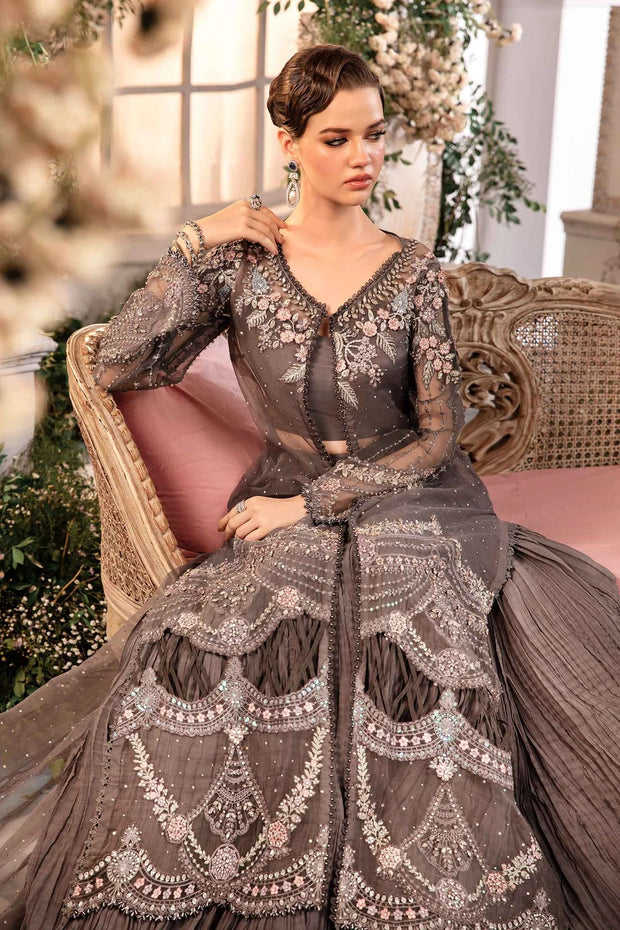 3 Piece Unstitched Embroidered Organza Suit | BD-2902