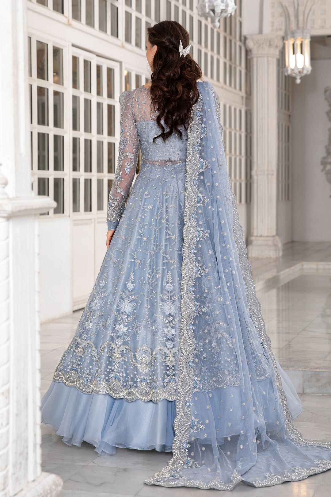 Ice Blue Engagement Dress ICE BLUE MC-041 Aimanpk Ice Blue Engagement Dress ICE BLUE MC-041 Aimanpk